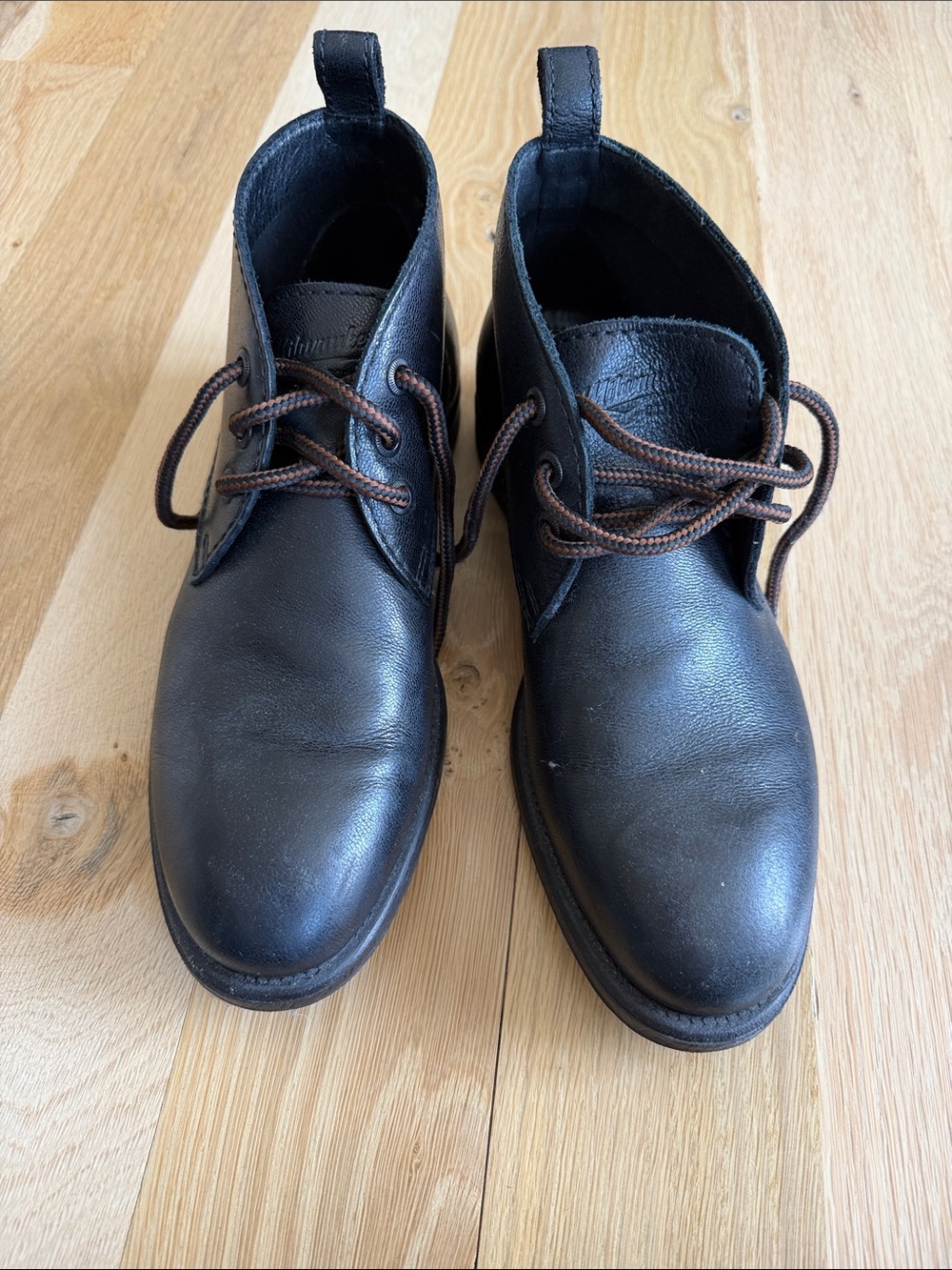 Men's Black Leather Chukka Boots -Milwaukee Boots
